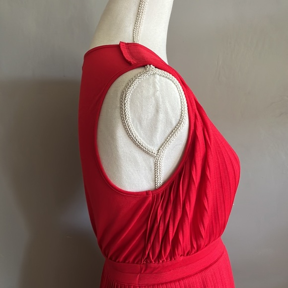 Red Tracy Reece (Anthropology )pleated dress - Picture 4 of 5